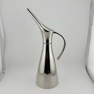 Curtis Stone Go with the Flow 16oz Silver Stainless Steel Oil Cruet Dispenser